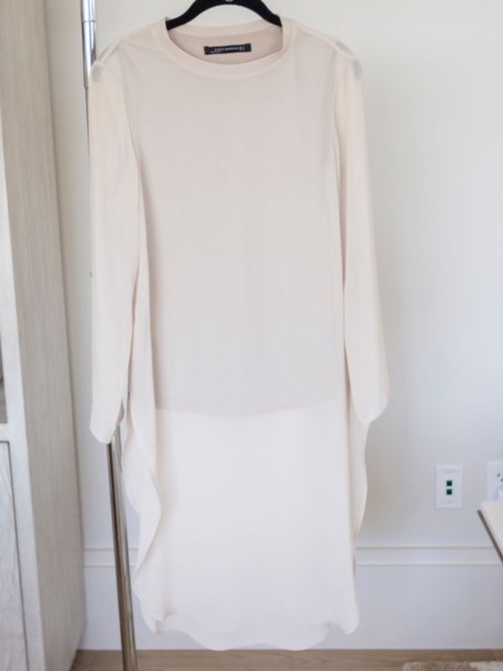 Zara Woman Sheer Lined Blouse